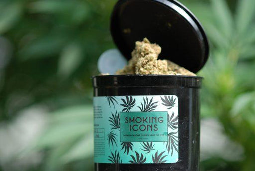 Cannabis Flower in Smoking Icons Packaging